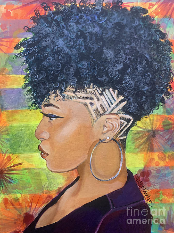 Philly chick Painting by Tisha Taylor