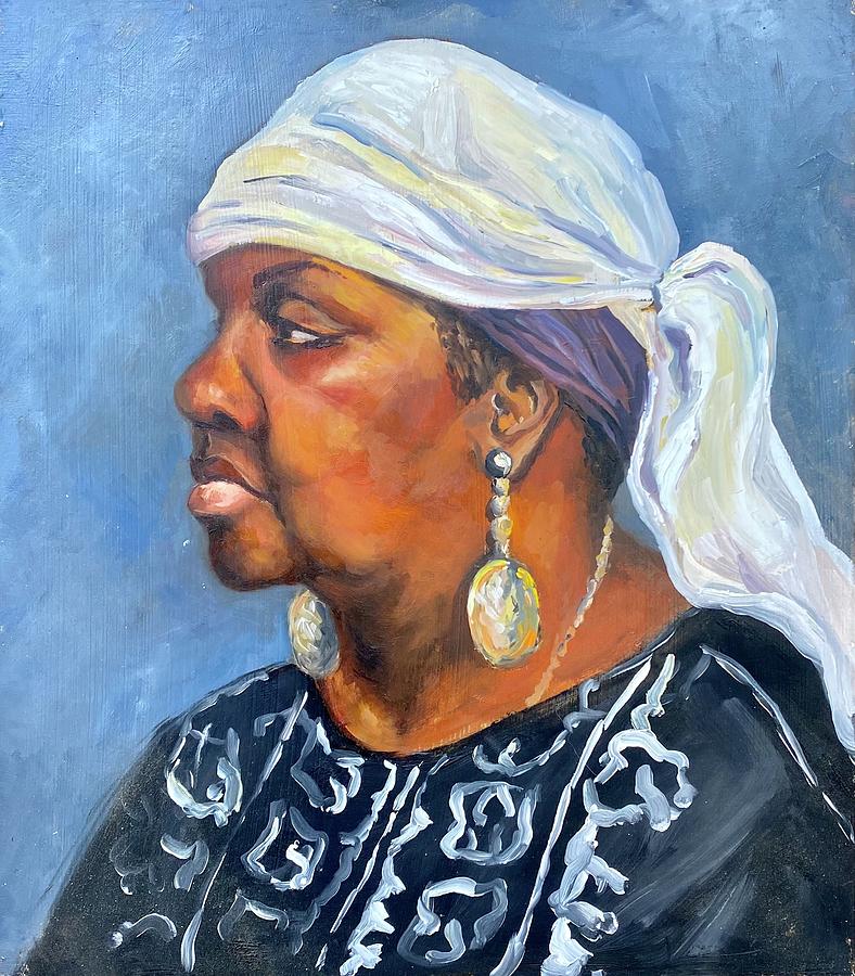 Portrait Painting - Philly Fran by Aviva Weinberg