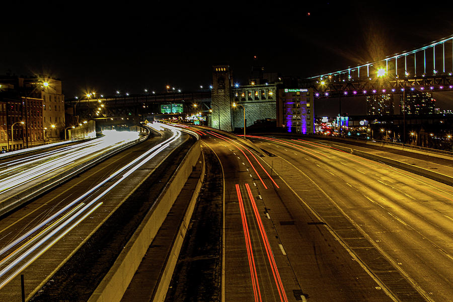 Philly Highway at Night Photograph by Sarah Williams | Fine Art America