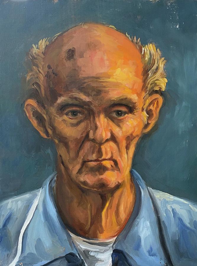 Portrait Painting - Philly Joe by Aviva Weinberg