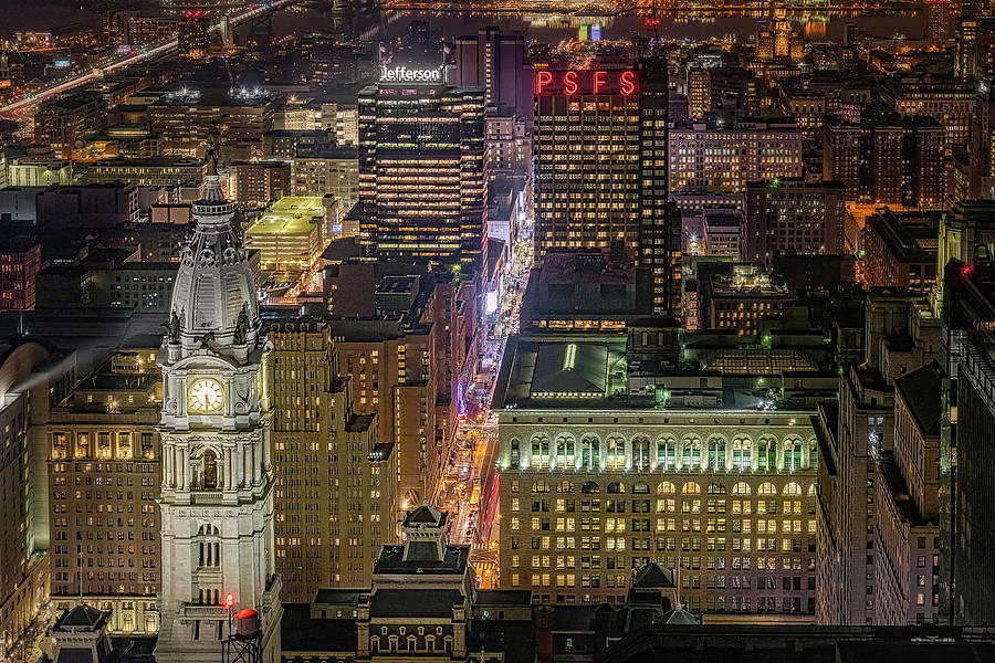 Philadelphia Skyline Photograph - Philly PA Skyline by Susan Candelario