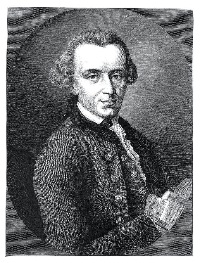 Philosopher Immanuel Kant engraving from 1882 Drawing by Grafissimo