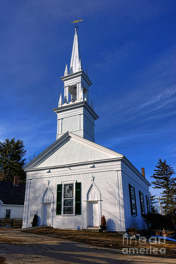 Phippsburg Congregational Church Photograph by Olivier Le Queinec