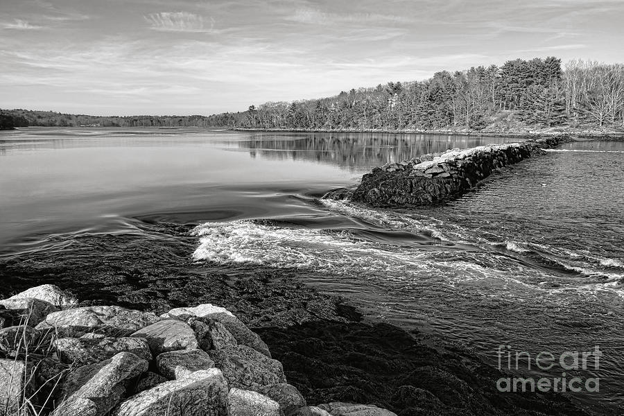 Phippsburg Mill Pond Dam Photograph by Olivier Le Queinec