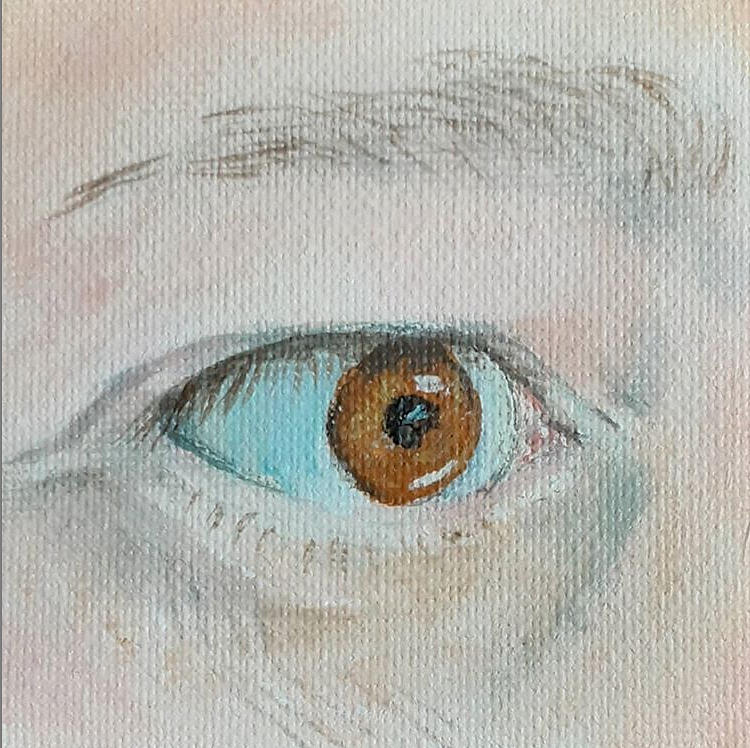 Phishs eye Painting by Violet Jaffe