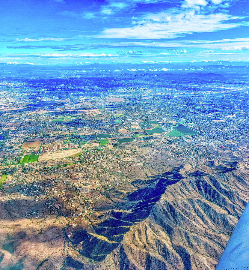 Phoenix Arizona from the Air Photograph by Chance Kafka