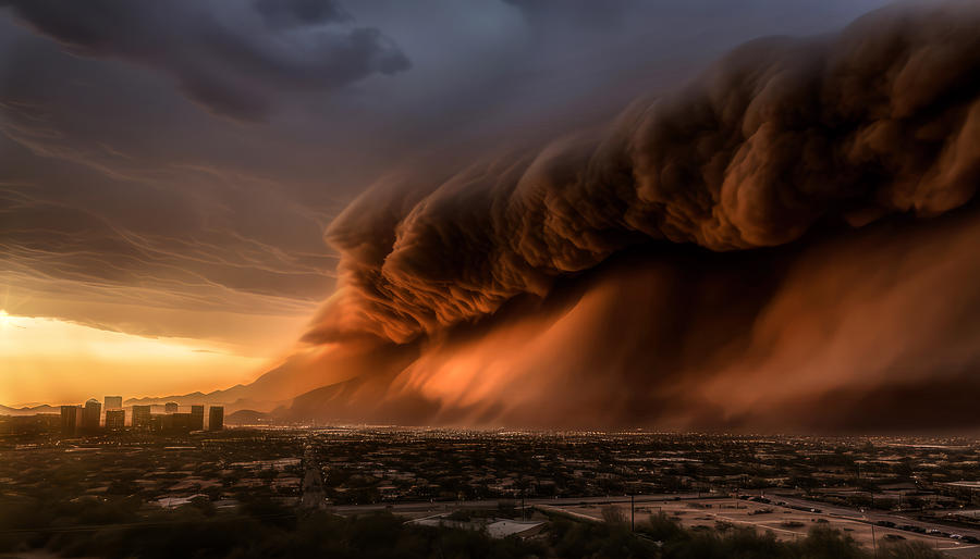 Phoenix Haboob Digital Art by Wes and Dotty Weber - Fine Art America