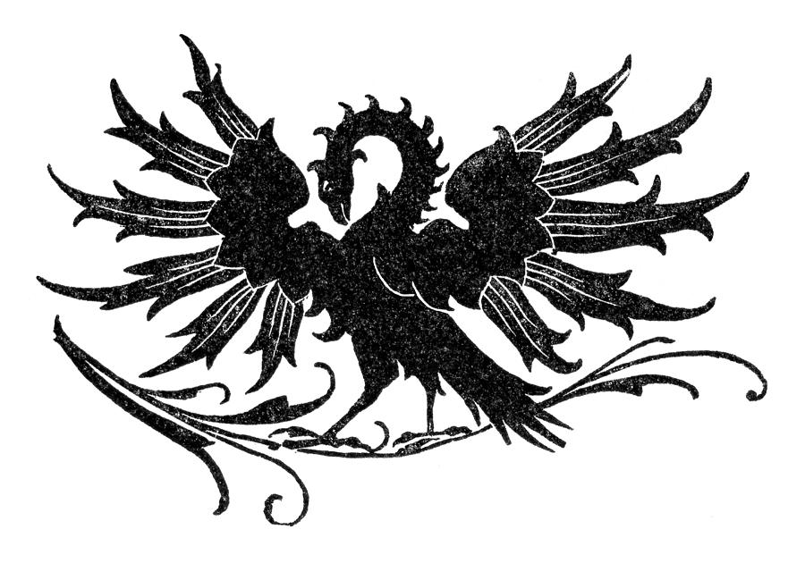 Phoenix mythical bird illustration 15th century Drawing by Grafissimo Phoenix mythical bird illustration 15th century Drawing by Grafissimo