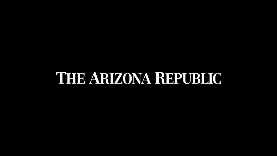 Arizona Republic Print Logo White Digital Art by Gannett Co