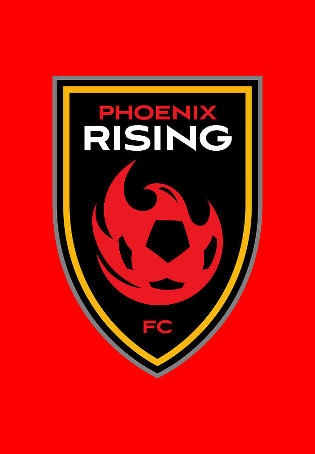 Phoenix Rising FC logo Digital Art by Red Veles