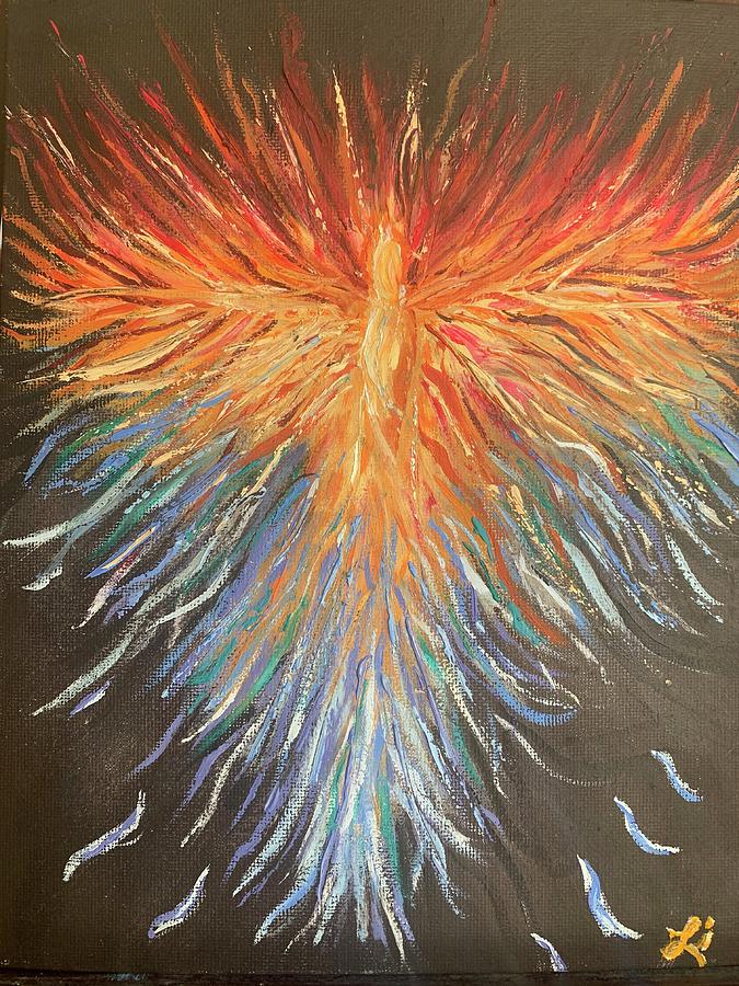 Phoenix Rising Painting by Lisa White