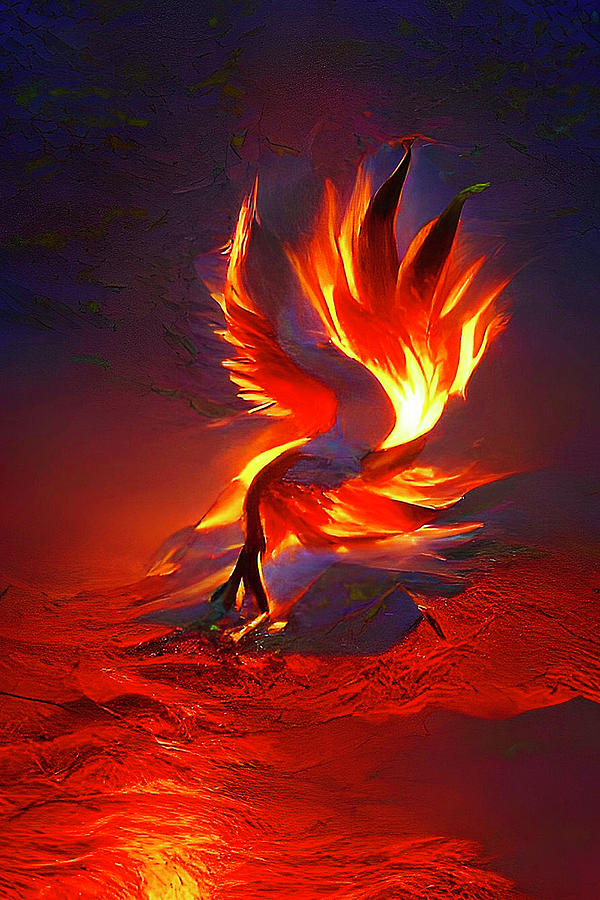 Phoenix Rising  Digital Art by Rod Melotte