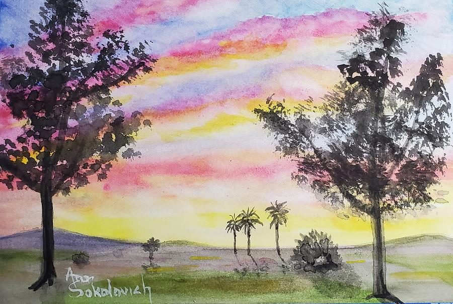 Phoenix Sunset Painting