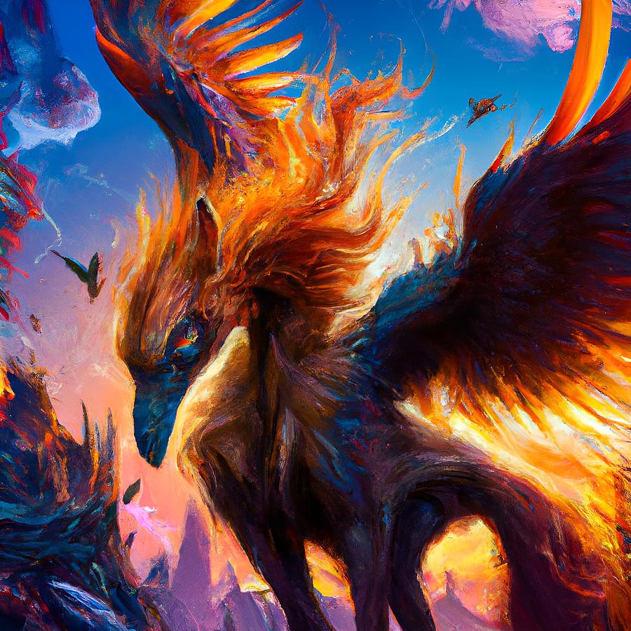 Phoenix The Vicious Digital Art by Beverly Read