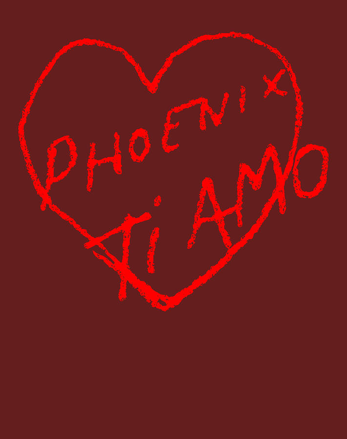 Phoenix Ti Amo 20 Classic Premium Tee S Digital Art by Annemiek Altena 