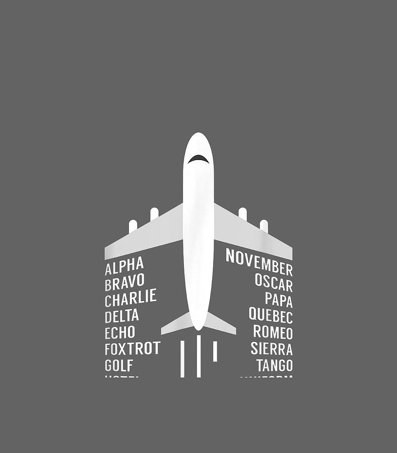 Phonetic Alphabet Aviation Pilot Airplane Aircraft Digital Art by ...