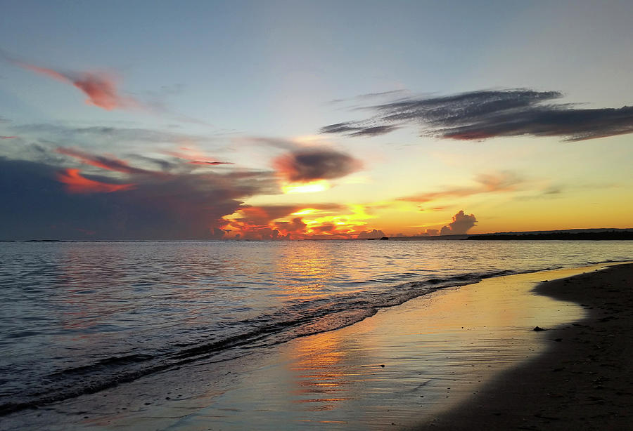 Photo 109 beach sunset Photograph by Lucie Dumas