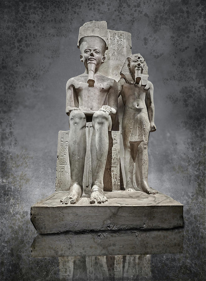 The After life - Photo of Ancient Egyptian pharaoh Horemheb  Sculpture by Paul E Williams