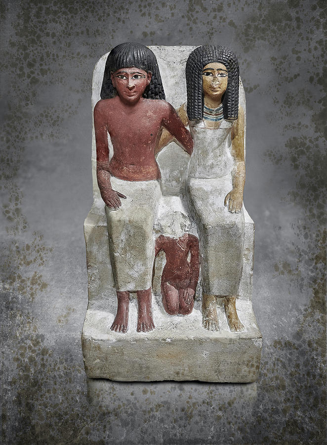 The After life - Photo of Ancient Egyptian statue #1 Sculpture by Paul E Williams