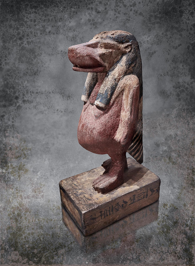 The After life - Photo of Ancient Egyptian statuette of Taweret Sculpture by Paul E Williams