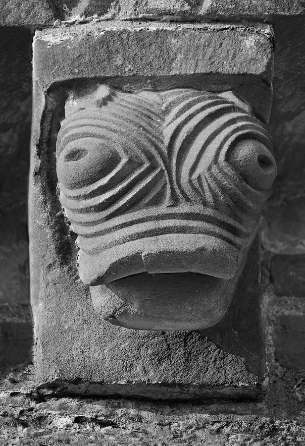 The Stone Bestiary - Photo of Norman Romanesque relief sculptures from Kilpec #4 Sculpture by Paul E Williams