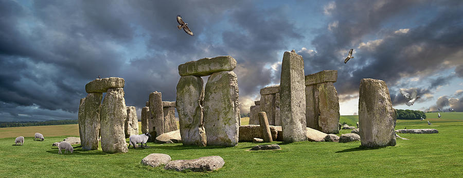 Ancient Stone - Photo of Stonehenge Neolithic stone circle Photograph by Paul E Williams