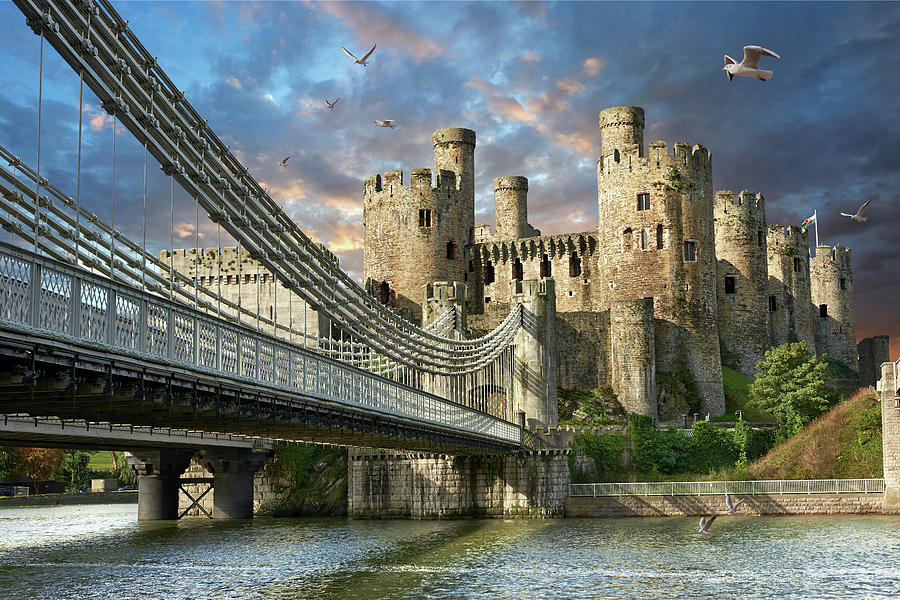 Photo of the picturesque medieval Conwy Castle Wales Photograph by Paul E Williams