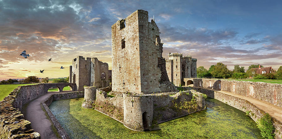 Photo of the picturesque Raglan Castle  Wales #1 Photograph by Paul E Williams