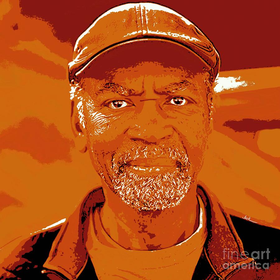Tulsa Painting - Photographer Donald Thompson by Jack Bunds Tulsa Painting - Photographer Donald Thompson by Jack Bunds