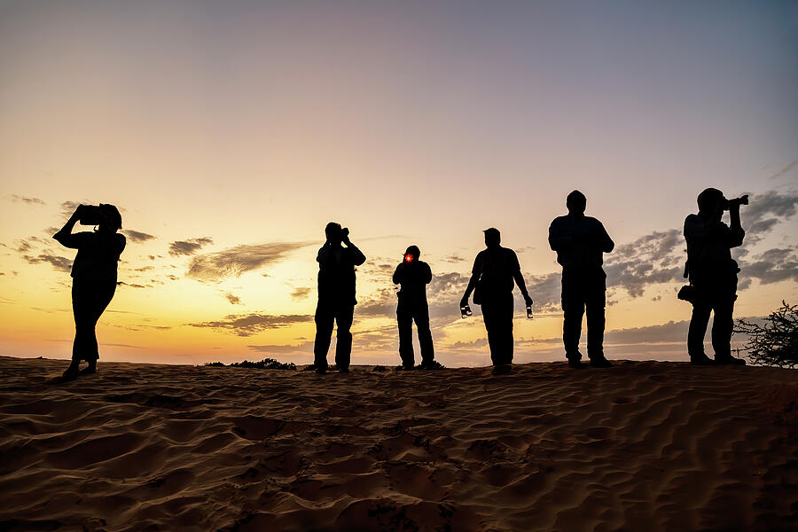Photographers On the Dunes by Kay Brewer Photographers On the Dunes by Kay Brewer
