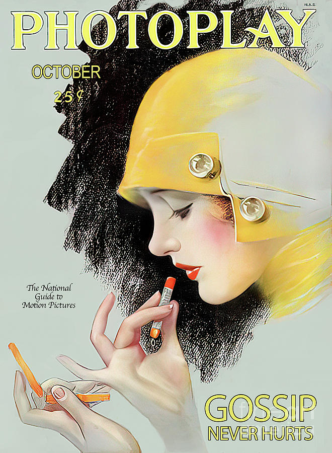 Photoplay Magazine 1927 Vintage Cover Photograph by Carlos Diaz