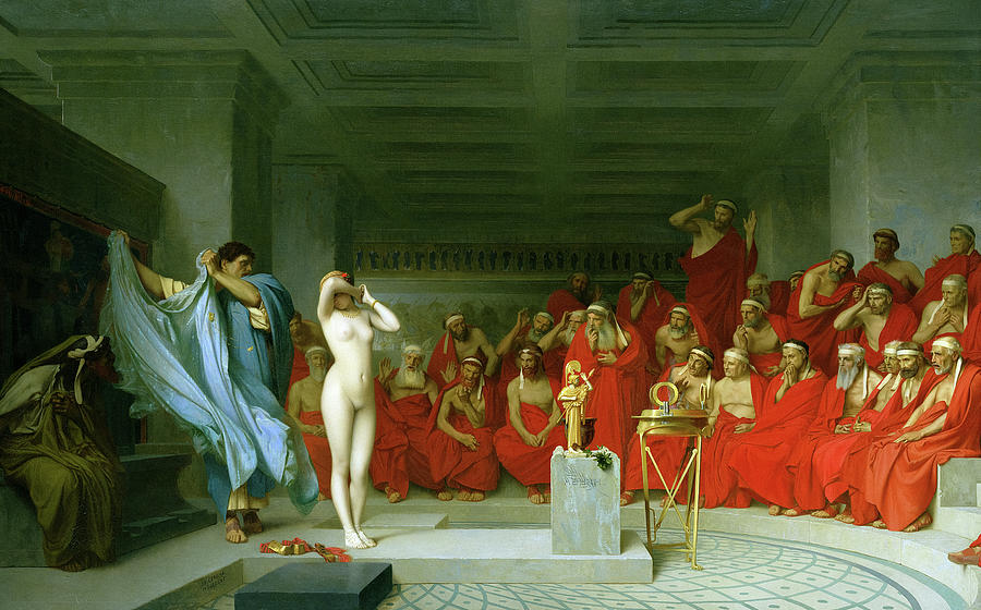 Nude Painting - Phryne before the Areopagus, 1861 by Jean-Leon Gerome