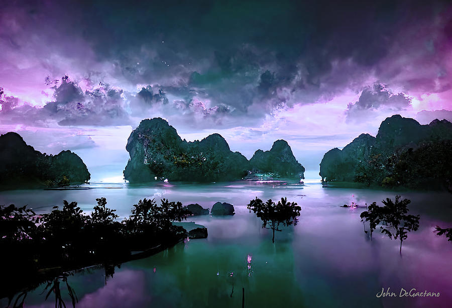 Phuket Landscape Mixed Media by John DeGaetano