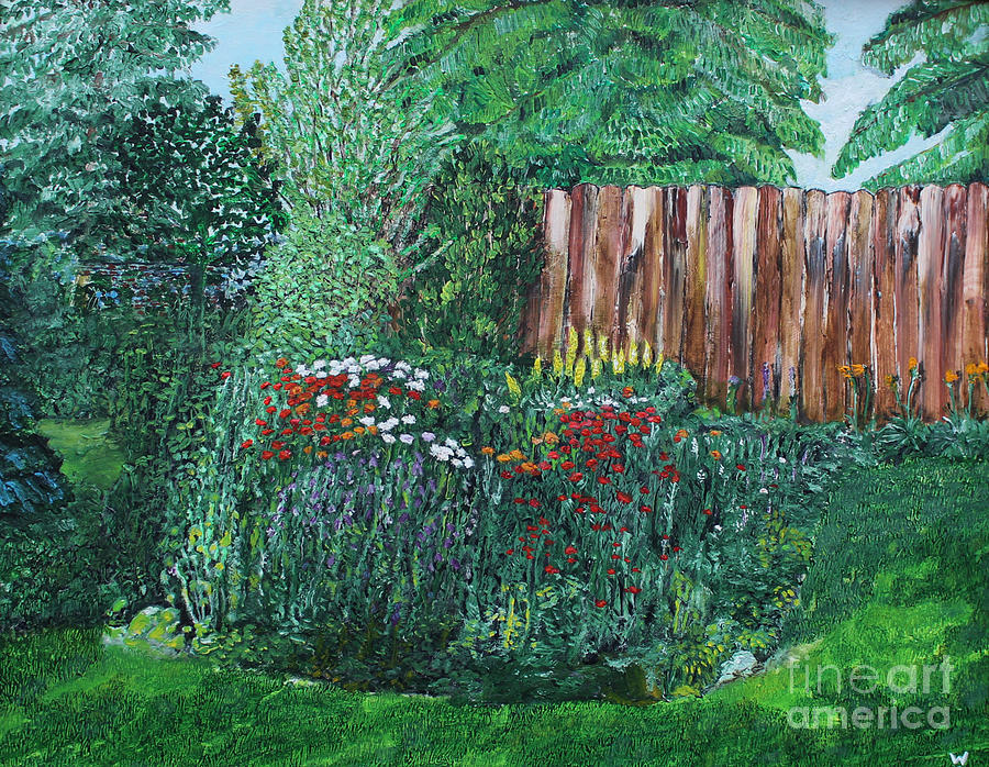 Phyllys Garden Painting by Richard Wandell