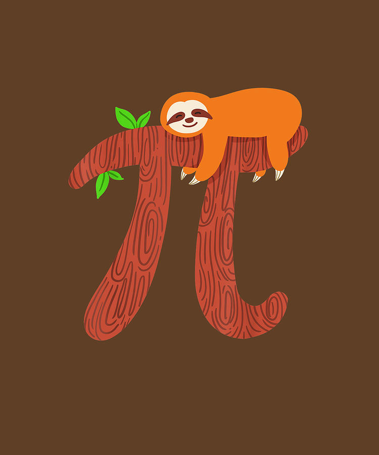 Pi Sloth Math Mathematician Teacher Gift T-Shirt Pi Sloth Math Mathematician Teacher Gift T-Shirt