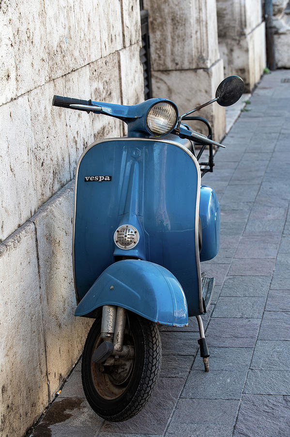 Piaggio Vespa 50 In Mixed Blue Color by Cardaio Federico - Pixels