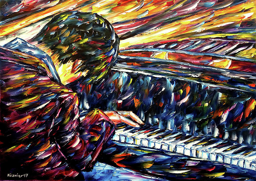 Pianist, Nobuyuki Tsujii Painting by Mirek Kuzniar