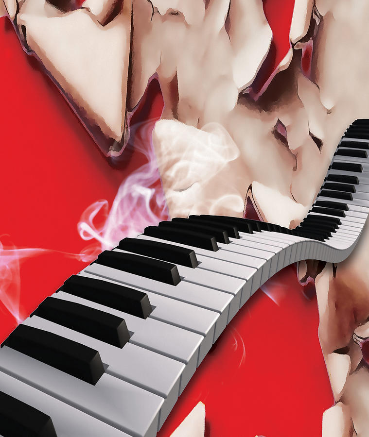Piano Dreams Mixed Media by Marvin Blaine