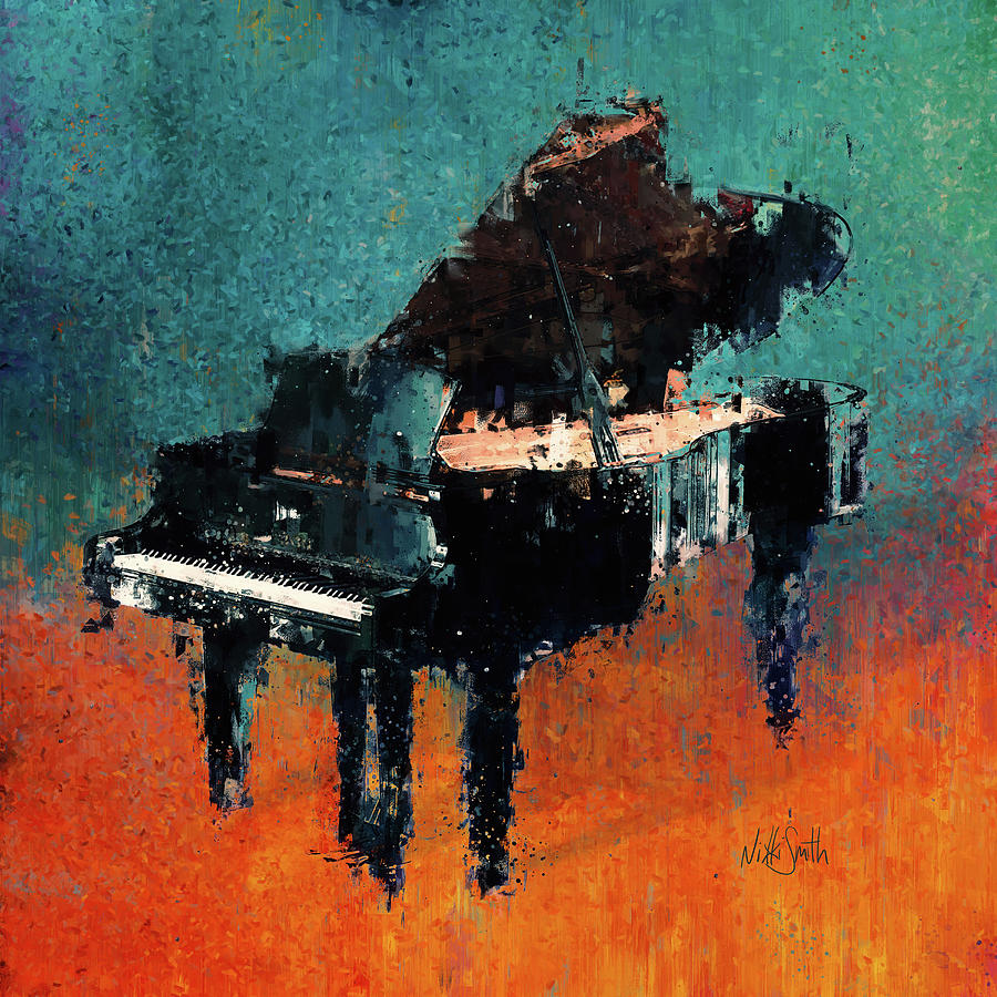 Music Digital Art - Piano Nocturne by Nikki Marie Smith