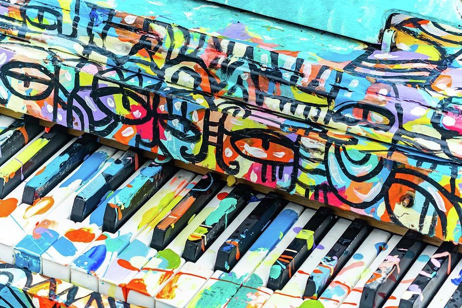 Piano Paint Photograph by Stewart Helberg