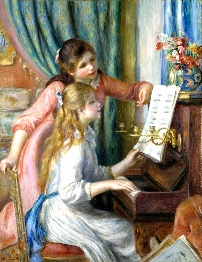 Piano Player                                                Painting by Long Shot