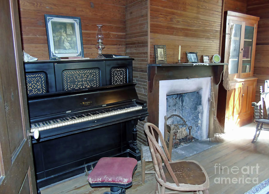 Piano Room - Dudley Homestead Photograph by D Hackett