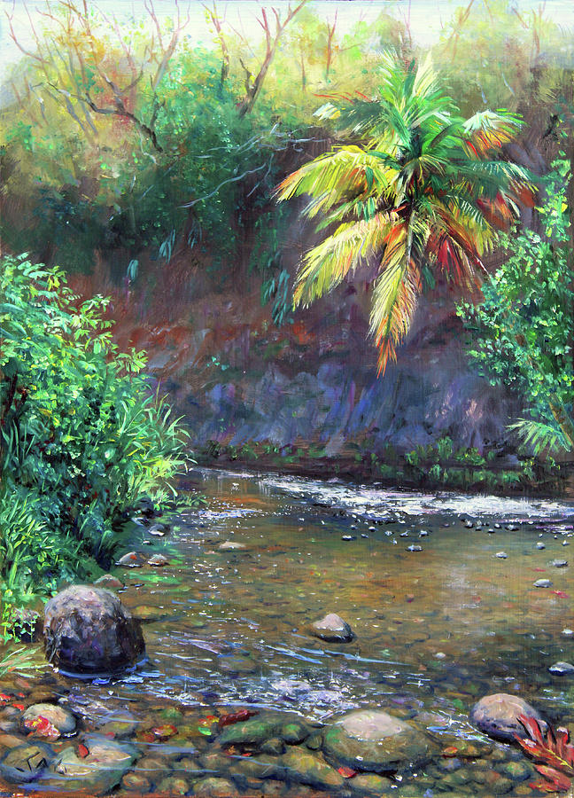 Piaye River 1 Painting by Jonathan Guy-Gladding JAG