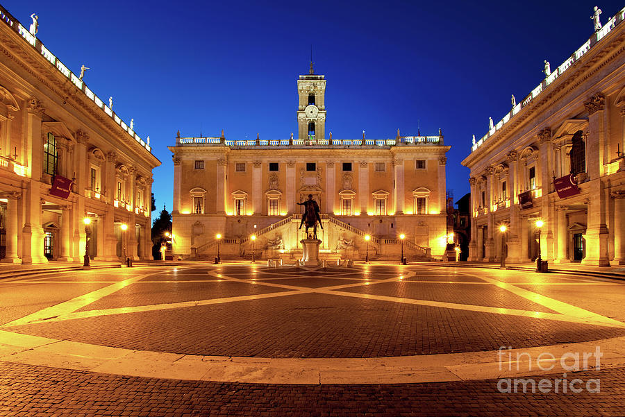 Rome Photograph - Piazza Campidoglio by Brian Jannsen