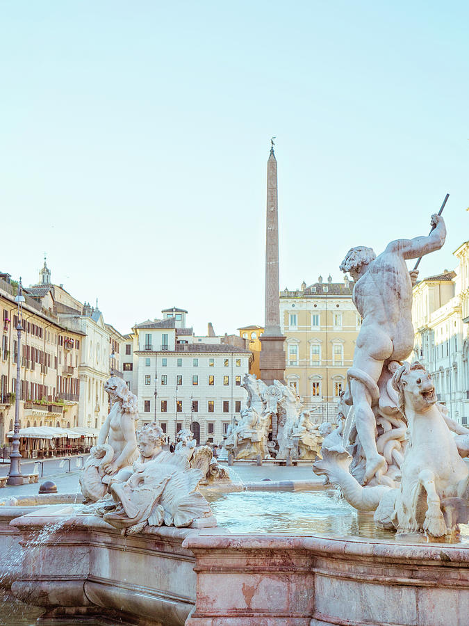 Piazza Navona Sunrise, Rome Photograph by Irene Suchocki
