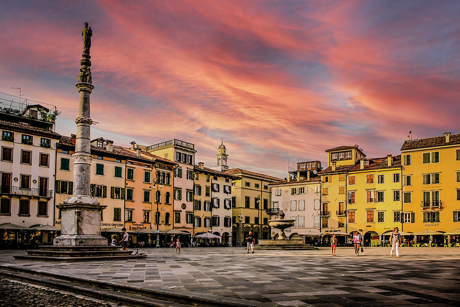 Piazza San Giacomo in Udine, Italy Photograph by Chris Smith