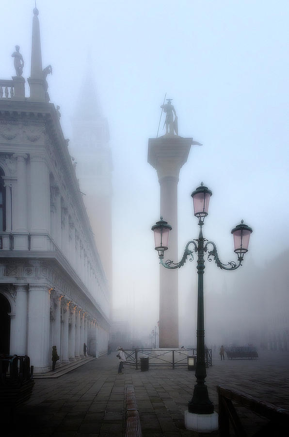 Piazza San Marco in Fog Photograph by Wolfgang Stocker