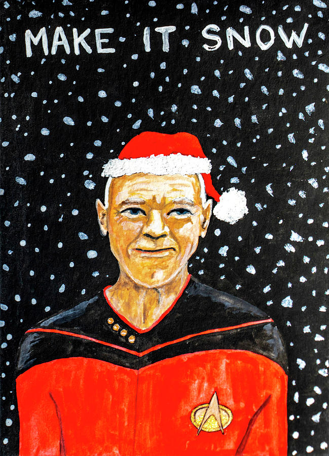Picard Painting by Jean Haynes