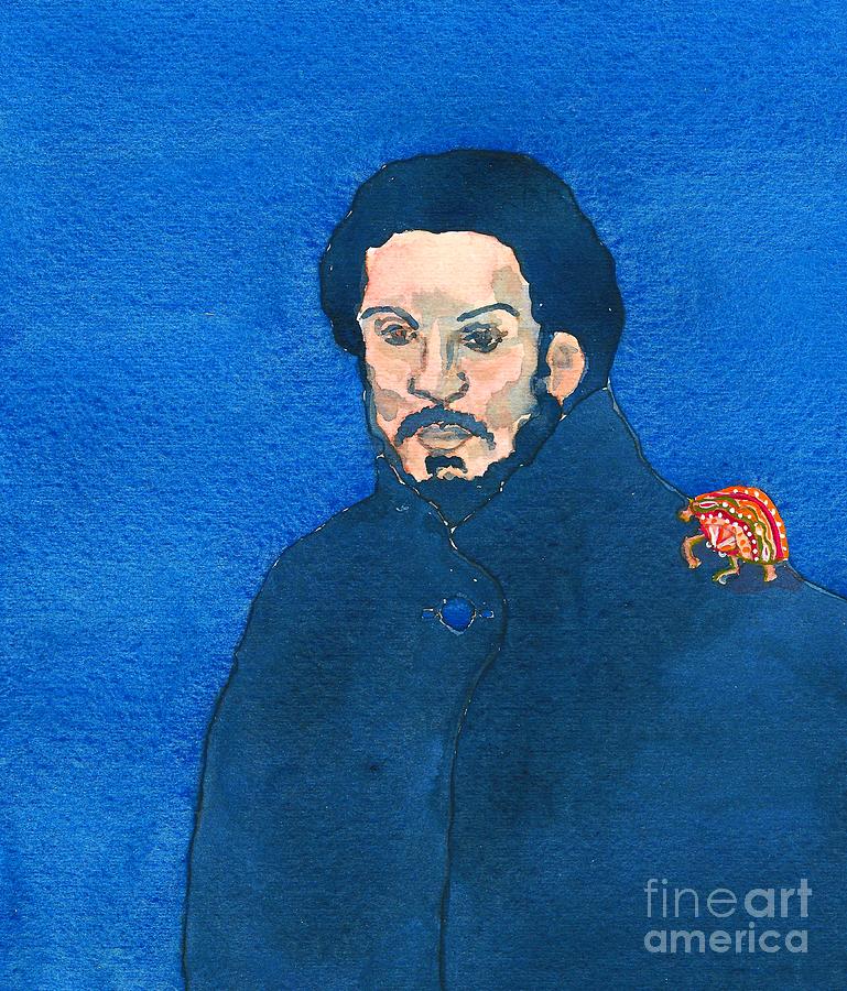 Picasso Drawing - Picasso bug on his self portrait by Michele B Naquaiya Picasso Drawing - Picasso bug on his self portrait by Michele B Naquaiya