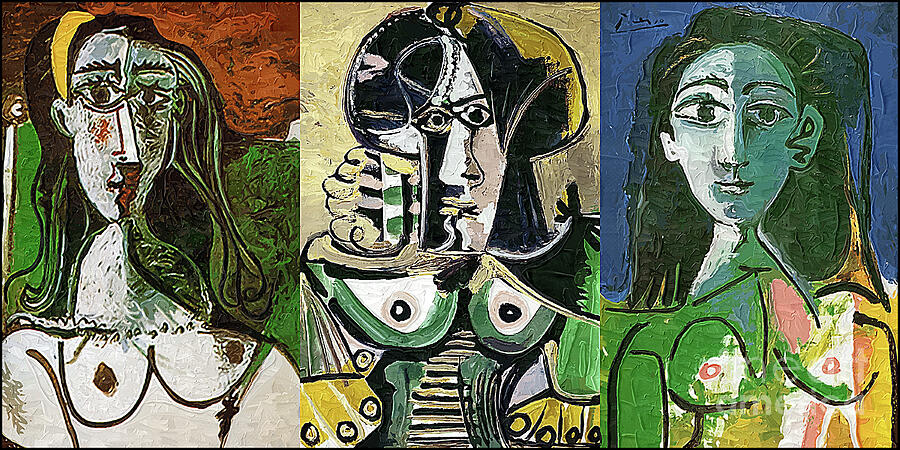 Picasso - Bust of a Seated Woman Painting by Picasso | Pixels